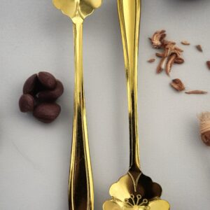 Gouden theelepeltjes 2 stuks<br>Thee-accessoires